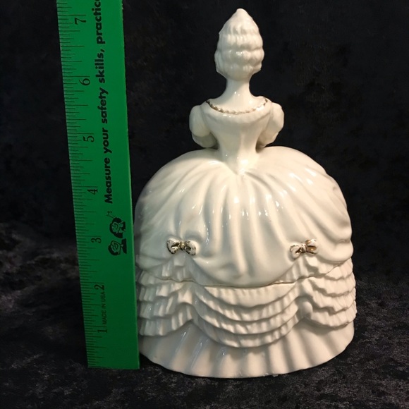 Vintage Powder container / jar figural woman Beautiful Glamour - Picture 8 of 11